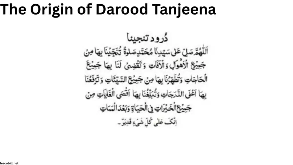 The Origin of Darood Tanjeena
